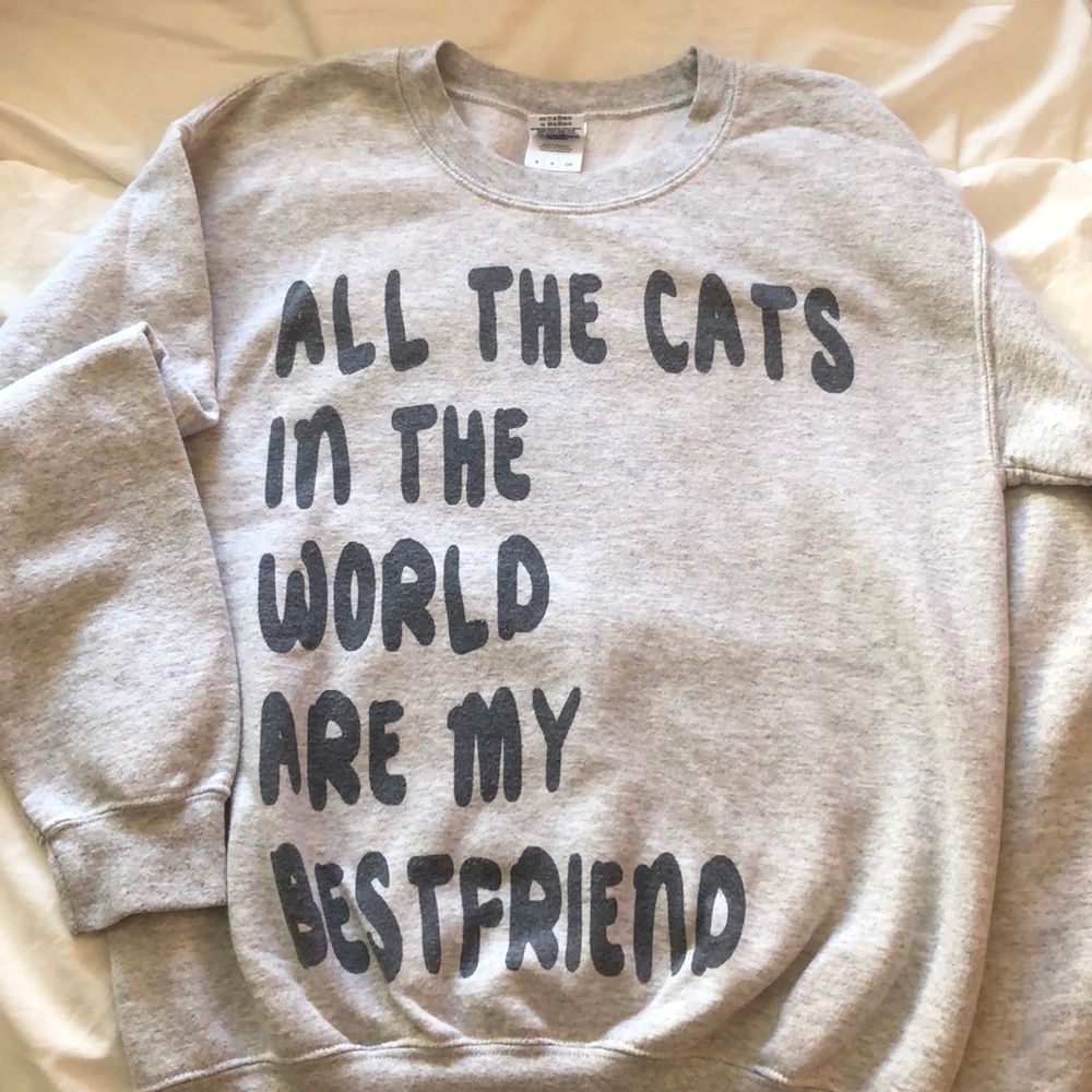 Grey crew neck